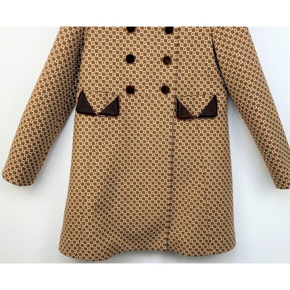 NWT Gucci Kids Wool Coat In Brown Size 10 - Picture 5 of 12